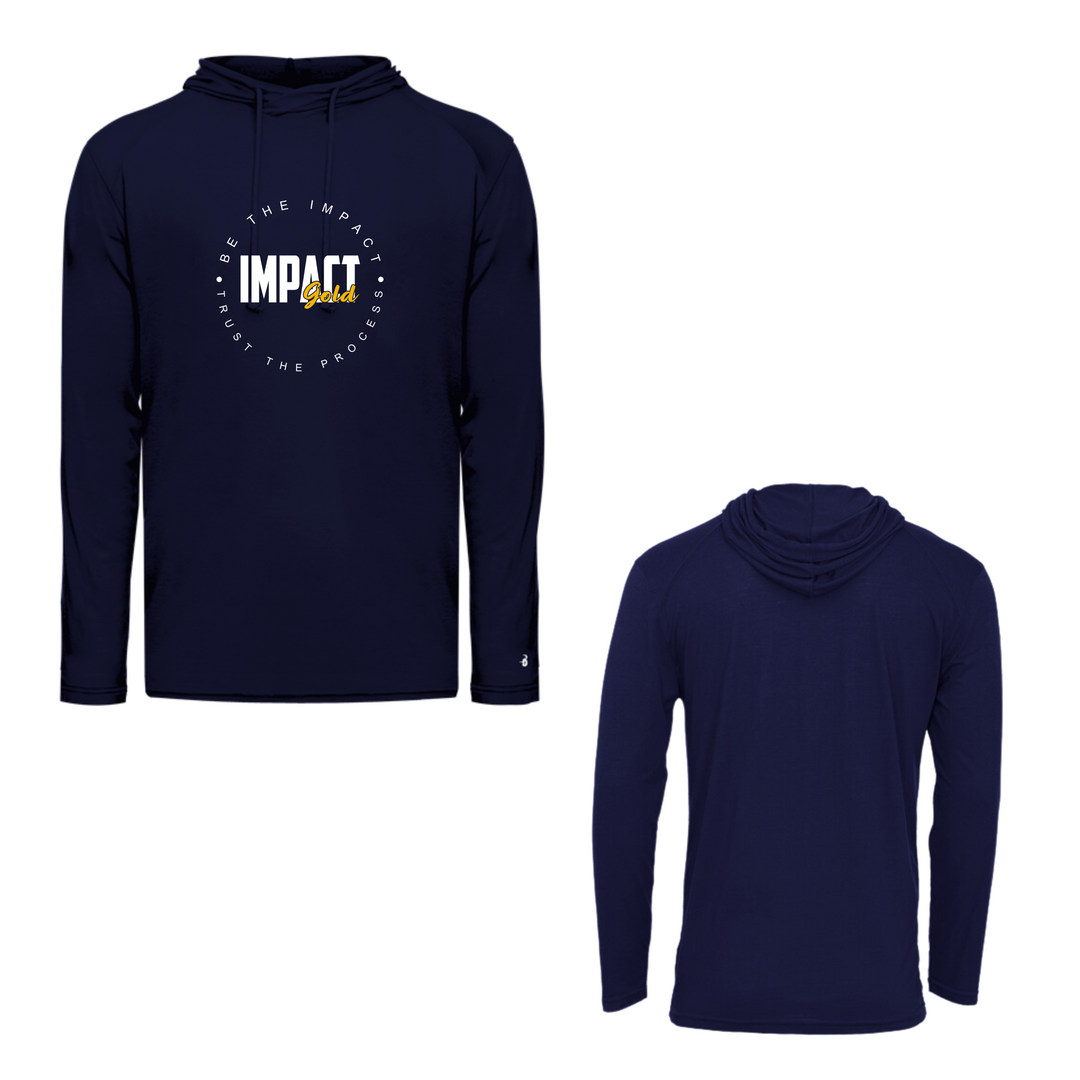 TRI-BLEND ADULT HOODED TEE LS | 2 COLORS | Limited Sizes